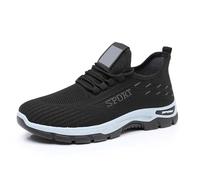 Chaussure Homme Chaussures Mode Et Sport pour Hommes Running sans Lacets De Basketball Chaussons Escalade Crampons Foot Womens Trainers Padel Baskets Basket Mesh 44 Marche Noir en Salle Course