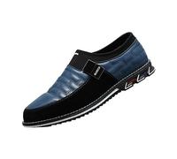 Chaussure Homme Cuir Brogues Derby sans Lacet Oxford Business Casual Cuir Occasionnelle Mocassins Loafers Mariage Affaires Mode Formelle Classique Mocassins Flats Antidérapante Soulier Confortables