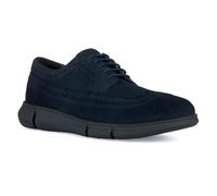 Chaussure Homme Geox U Adacter F C Oxford Flat - Bleu Marine - 43 EU - Daim-Nubuck - Respirante et Confortable