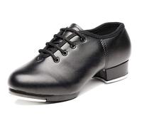Chaussure Homme Sport - Chaussures de Danse à Lacets en Cuir synthétique avec Semelle Fendue pour Performances scéniques et entraînement