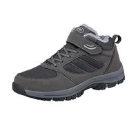 Chaussure Homme Sport,Couple ModèLes DâGe Moyen Et Personnes ÂGéEs Haut Plus Velours ÉPaississement AntidéRapant Chaussures Confortables En Coton Chaussures De Sport Chaudes En Coton (Grey, 42)