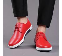 Chaussure Homme Ville Cuir Souple Semelle Chaussures en Cuir de Couleur Unie Respirantes et Confortables pour Hommes de Style d'été