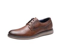 Chaussure Homme Ville Male Sneakers Autumn Winter Men Casual Shoes Business Work Office Lace-up Dress Shoes for Men(Brown,47)