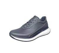 Chaussure Homme Ville Men's Leather Casual Shoes Thick Soled Wear-Resistant Hiking Couple Shoes Black Sports Shoes for Men(Dark Grey,44)