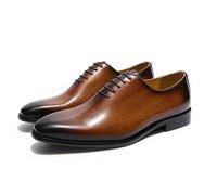 Chaussure Homme Ville MensOxford Shoes Black Dress Shoes for Business Office Formal Wear(Brown,42)