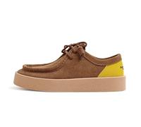 Chaussure Homme Ville Vintage Thick-Soled Patchwork Shoes Low-Cut Casual Ankle Boots Versatile Dress Shoes for Men's Autumn and Winter(39)