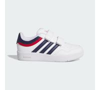 adidas Mixte Enfant Hoops 4.0 Shoes, FTWR White/Dark Blue/Better Scarlet, 34 EU