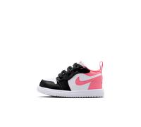 Chaussure Jordan 1 Low Alt pour bébé et tout-petit Noir/Blanc/Pink Gaze 25