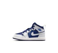 Chaussure Jordan 1 Mid pour jeune enfant Blue Void/Summit White/Hot Lava/Pure Platinum 31