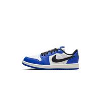 Chaussure Jordan 1 Retro Low « Game Royal » pour enfant Blanc/Game Royal/Sail/Noir 29.5