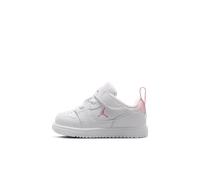 Chaussure Jordan Court Connect Low pour bébé et tout-petit Blanc/Pink Foam/China Rose 18.5