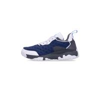 Chaussure Jordan Delta 2x Clot blanc/bleu universite/marine/gris fer basse pour homme. WHITE/UNIVERSITY BLUE/NAVY/IRON GREY 43