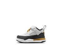 Chaussure Jordan Spizike Low pour bébé et tout-petit Blanc/Metallic Gold/Noir 27