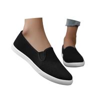 Chaussure Kung-FU Toile Femme Homme Couleur Unie Slip on Chaussures en Toile Baskets Mode Décontractées Plimsolls