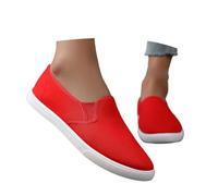 Chaussure Kung-FU Toile Femme Homme Couleur Unie Slip on Chaussures en Toile Baskets Mode Décontractées Plimsolls