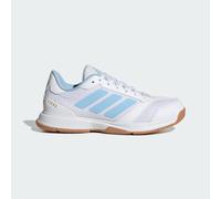 adidas Femme Ligra 8 Womens Indoor Shoes, FTWR White/Clear Sky/Gold met., 40 2/3 EU