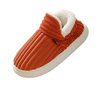 Chaussure Maison Hiver Chaussons Antidérapant Léger Pantoufles Antidérapantes Confortables Slippers Semelle Caoutchouc Chaussures pour Bois Plancher Petite Amie Cadeaux avec Souple Enfiler Facile