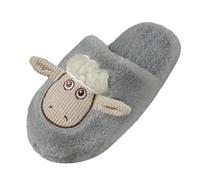 Chaussure Maison Hiver Pantoufles Respirables Coton Bout Ouvert Design Mules Fausse Fourrure Chaussures pour Bois Plancher Femmes Pelucheuses avec Semelle Souple Enfiler Facile