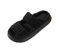 Chaussure Maison Hiver Slippers Intérieur Extérieur Pantoufles Antidérapantes Confortables Mules Fausse Fourrure Chaussures Pour Diabétiques Femmes Dames Confort Avec Semelle Souple Enfiler Facile
