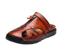 Chaussure Marche Homme Sandales D'éTé Respirantes De Sport Faites Main Grandes Pointures Chaussures DéContractéEs Polyvalentes Sandales Plage Tous Les Jours Commerce ExtéRieur Britannique