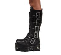 Chaussure New Rock Modèle Boot Metallic - Coleur Noir 38