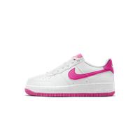 Chaussure Nike Air Force 1 pour ado Blanc/Laser Fuchsia 38.5
