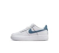 Chaussure Nike Air Force 1 pour ado Blanc/Metallic Silver/Thunderstorm 38.5
