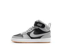 Chaussure Nike Court Borough Mid 2 pour ado Noir/Blanc/Gum Medium Brown/Light Smoke Grey 38