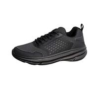 Chaussure Orthopedique Femme Basket Femme Running Fashion Spring and Summer Men Sports Shoes Flat Bottom Lightweight Mesh Breathable Comfortable Solid Color Features: Chaussures de Sport (Black,43)