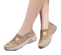 Chaussure Orthopedique Femme Basket Legere Confort Toile Respirante Lavable Été Tennis Chaussures Femmes Semelle Gel Amortissante Ete Orthopédique Baskets Sans Laçage De Marche À Lacets Enfiler Rapide