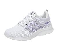 Chaussure Orthopédique Femme Chaussures Cuir Véritable Mesdames Femmes Low Top Respirant Mesh Running Chaussures de Sport décontractées Sandales Compensées (PP2, 41)
