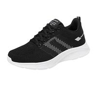 Chaussure Orthopédique Femme Chaussures Cuir Véritable Mesdames Femmes Low Top Respirant Mesh Running Chaussures de Sport décontractées Sandales Compensées (White, 38)