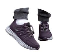 Chaussure Orthopédique Femme Confortable Talonnette 5 Cm Chaussures de Marche décontractées, Semelles Souples, légères et Confortables, Baskets de Sport pour Les Voyages, Le Jogging en(Purple, 40)