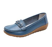Chaussure Orthopédique Femme Été Creux Transparent Ouverture Peu Profonde Confortable Respirant Semelle Plate Semelle Souple Chaussures Décontractée Légères Amortissement Accru (Light Blue-c, 42)