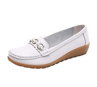 Chaussure Orthopédique Femme Été Creux Transparent Ouverture Peu Profonde Confortable Respirant Semelle Plate Semelle Souple Chaussures Décontractée Légères Amortissement Accru Toutes (White-c, 39)
