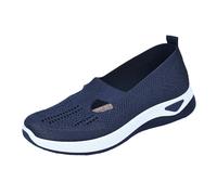 Chaussure Orthopédique Femme Ete en Maille Légères Et Respirantes Basket sans Lacet Femme Chaussures De Marche Slipins Chaussons Femme Sneakers Blanche Mode Et Sport Running De Randonnée Tennis