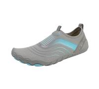 Chaussure plage Baskets décontractées antidérapantes séchage rapide, Chaussures de natation, Chaussures de plage pour pataugeoires en plein air, Five Fingers Chaussure aquatique femme (Grey, 46)