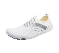 Chaussure plage Baskets décontractées antidérapantes séchage rapide, Chaussures de natation, Chaussures de plage pour pataugeoires en plein air, Five Fingers Chaussure aquatique femme (White, 38)
