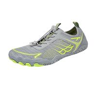Chaussure plage Chaussures de randonnée cinq doigts pour l'extérieur, Chaussures de plage séchage rapide, pataugeoire pour hommes et femmes, randonnée antidérapantes, marche femme (Grey, 43)