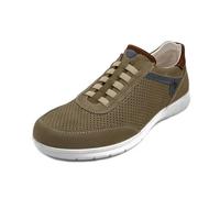 Chaussure pour homme en cuir nubuk beige, semelle intérieure amovible, LUISETTI 39