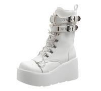 chaussure printemps femme Botte Confortables Impermeable Bottines Antidérapantes Légères Chaussures Chaud Courtes Bottes De Automne Et Hiver Extra Larges Extra Larges chausson bottine femme Blanc 35