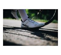 Chaussure route mavic aksium strap blanc 47 1-3 serrage scratch fixation 3 point