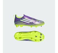 Adidas Mixte Enfant F50 League Laceless Firm Ground Football Boots Kids, Purple Rush/Cloud White/Lucid Lemon, 31 EU