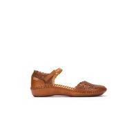 Chaussure Semi-Ouverts en Cuir P. Vallarta pour Femme Color Brandy