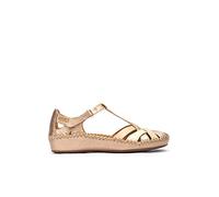 Chaussure Semi-Ouverts en Cuir P. Vallarta pour Femme Color Champagne