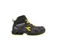 Diadora Utility Shark SI Mid S3S, bottes de sécurité unisexes 36 EU Noir/Gris/Jaune Noir/Gris/Jaune