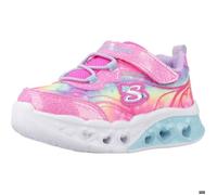 Skechers Flutter Heart Lights Groovy Swirl Botte de randonnée, Rose, 21 EU