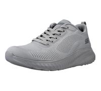 Skechers Baskets Bobs Squad Chaos Face OffSneaker pour Femme, Tricot Technique Gris Clair, 41 EU