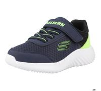 Skechers Garçon Bounder Shoes, Navy Lime, 25 EU