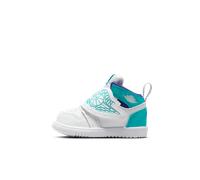 Chaussure Sky Jordan 1 pour Bébé et Petit enfant Blanc/New Emerald/Grape Ice 18.5